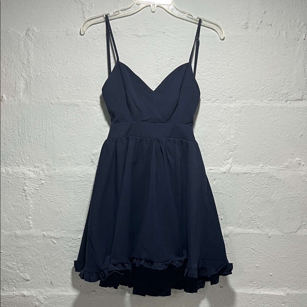 Elegant Navy Blue Dress